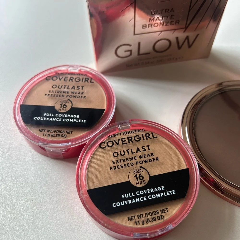New Revolution Glow Bronzing Powder and Revlon Setting Powder
